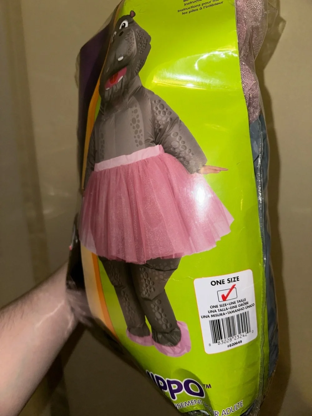 Rubie's Fun-Flatables Adult Inflatable Hippo Costume adult one size - Picture 2 of 4